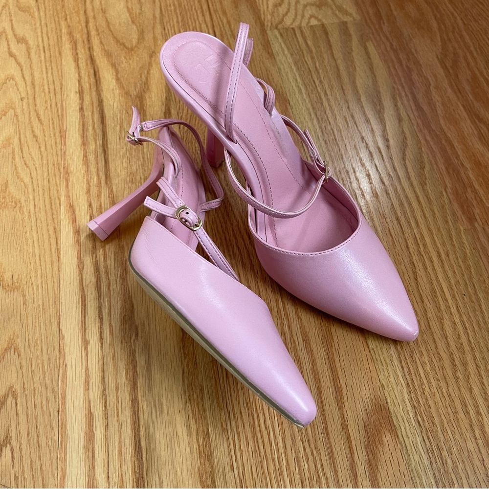 Just Fab Pink Heels / Mules